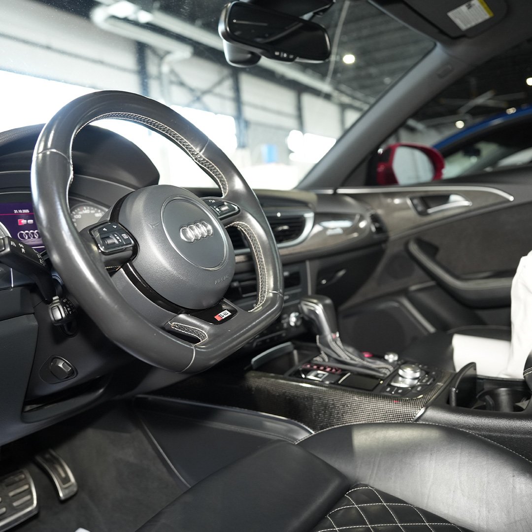 red car example interior